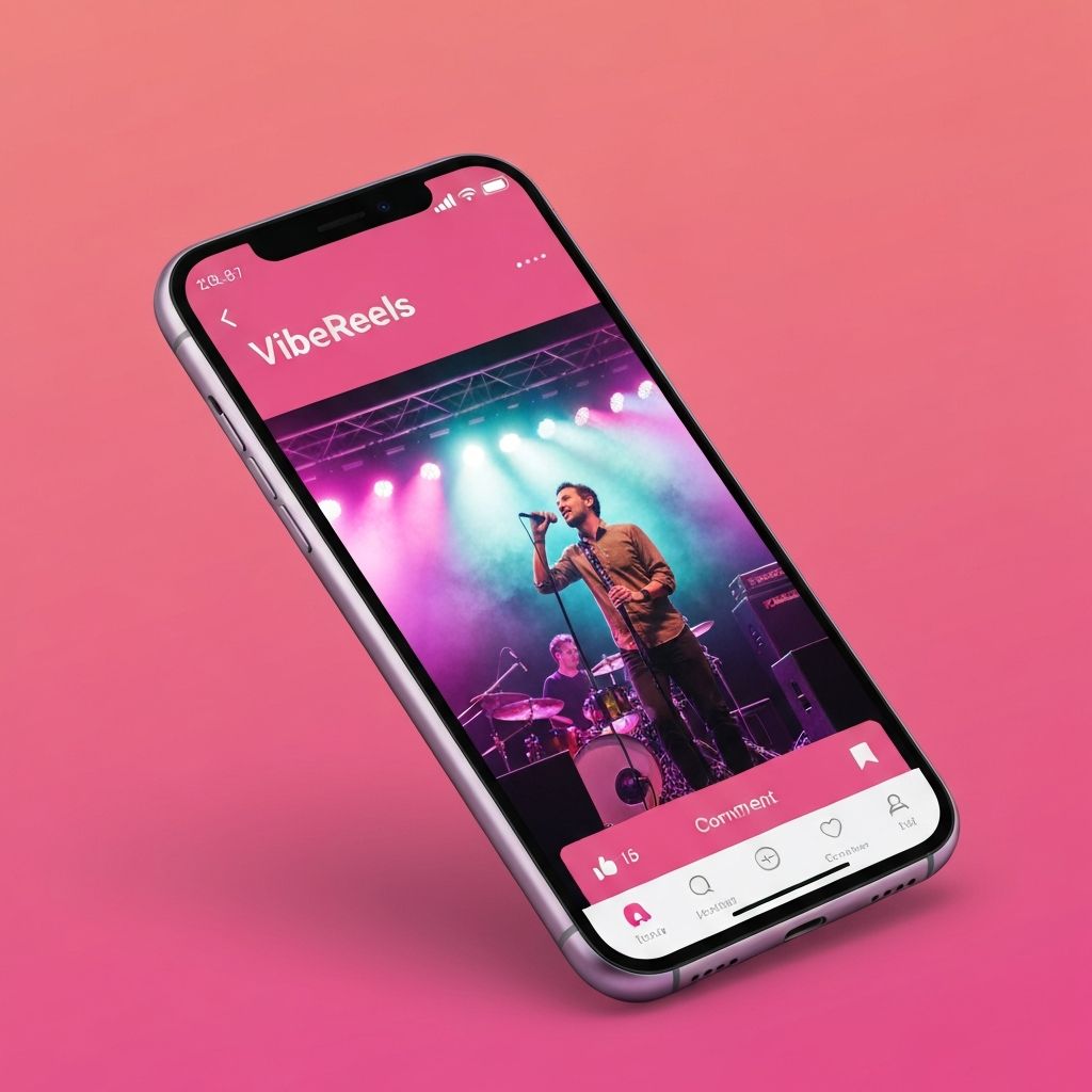 VibeReels.social mockup